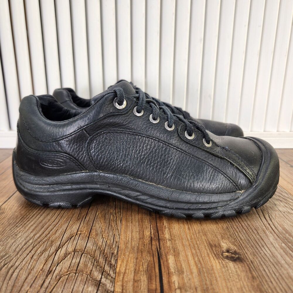 Keen Briggs II Walking Shoes Womens Size 9 Black Leather Comfort Outdoors Trails